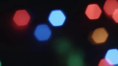 Close-up christmas bokeh lights. Stock Footage 82989072