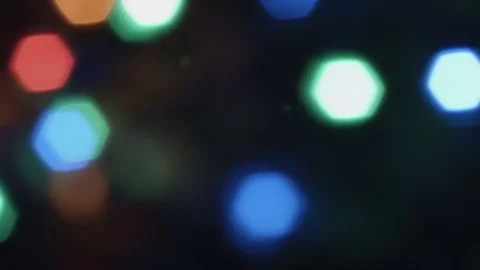 Close-up christmas bokeh lights. Stock-Footage 82989215