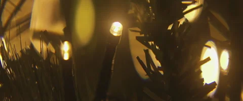 Close-up of Christmas light bulb 5.7K anamorphic video Stock Footage 322110341