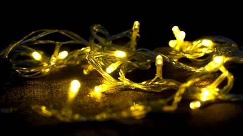 Close up on Christmas Light Stock Footage 99253089
