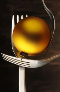 Close up on a Christmas menu Stock Photos