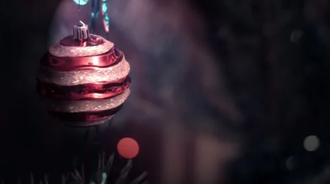 Close up of christmas ornament Stock Footage 59107676