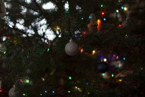 Close up Christmas tree Stock Photos