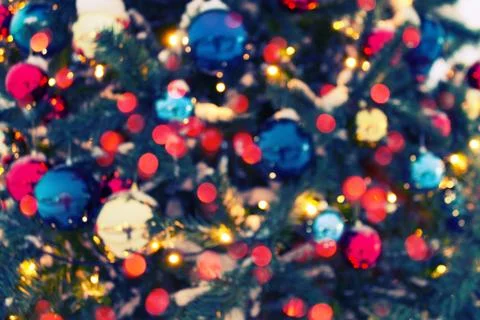 Close up of Christmas tree Stock Photos