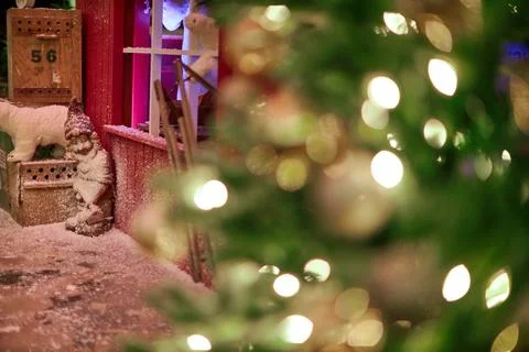 A close up of a christmas tree Stock Photos