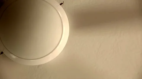 A close up of a cieling fan Stock Footage 32885070