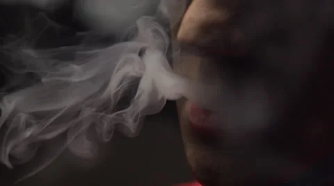 Close Up Of Cigarette Smoke 库存影片 50724560