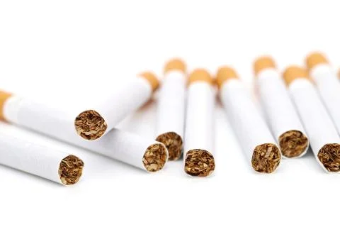 Close up of cigarettes Stock Photos