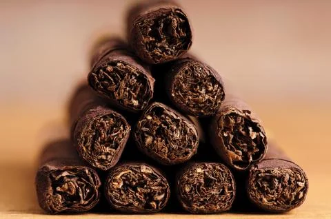 Close up cigarillos Stock Photos