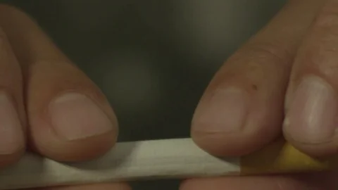 Close up of cigarrete - quitting smoking Stock Footage 72108261