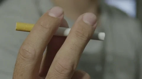 Close up of cigarrete - quitting smoking Stock Footage 72108635