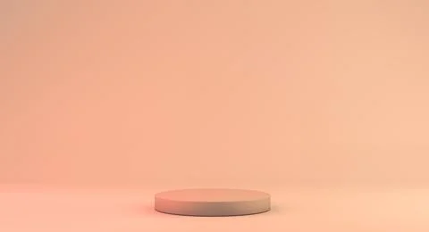 Close up circle podium with blank empty space for your copy or design display Stock Illustration