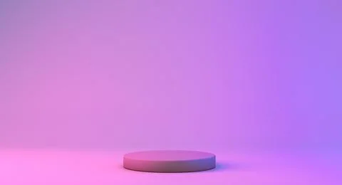 Close up circle podium with blank empty space for your copy or design display 库存插图