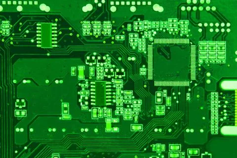 Close-up circuit board background Stockfoto's