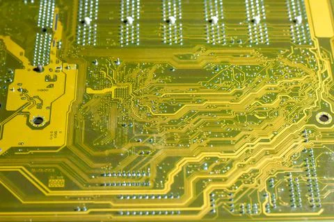 Close up of a circuit board, close up of electronic circuit board Foto stock