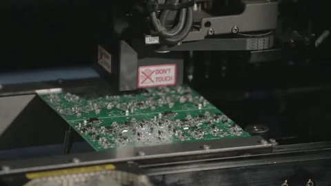 Close-up of a circuit board Stock Footage 78857984