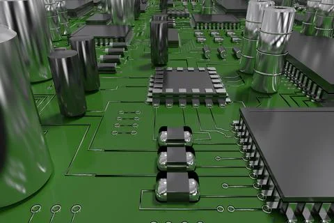 Close up of circuit board 스톡 일러스트