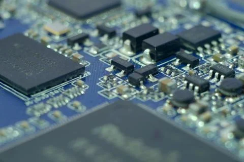 Close up of a circuit board Stock Photos