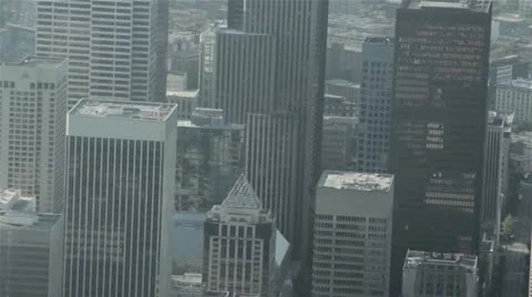 Close-Up of City Buildings 3 Stock Footage 12718596
