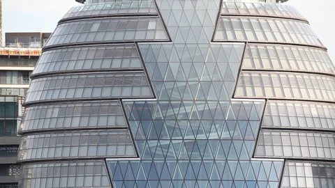 Close-up City Hall building Stock Footage 166363504