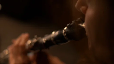 Close-Up of clarinet 库存影片 94862912