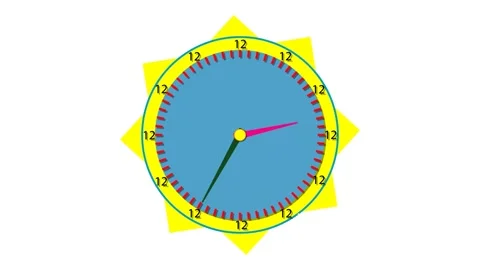 Close up of a classic analog clock ticking on a wall. Stock Footage 310106602