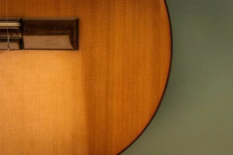 Close Up of Classical Guitar Body Stock Photos