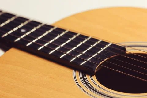 Close-up of classical guitar Stock Photos