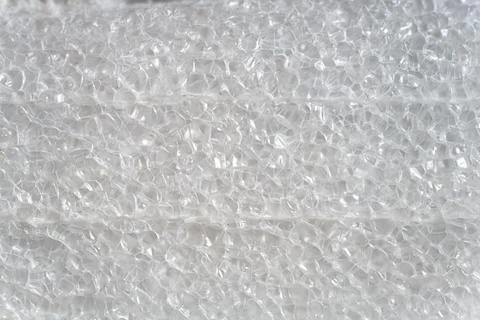Close-Up of Clear Plastic Bubble Wrap Texture with Bright Natural Lighting Stock Photos