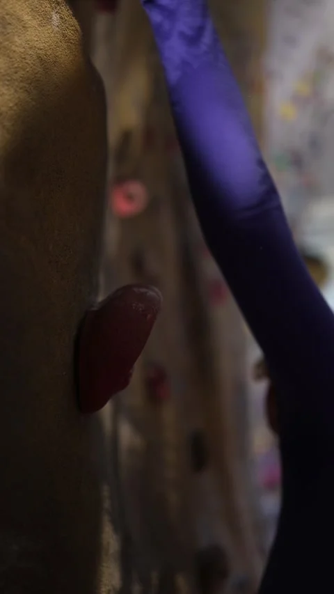 Close up of climbing hand technique Stock Footage 339287717