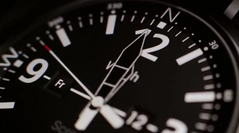 Close up clock and countdown timer and stopwatch Stock Footage 44935122