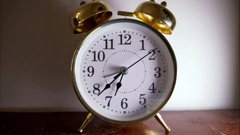 Close-Up of a Clock Face with Fast-Moving Hands, Time Running Out Concept Stock Footage 336321254