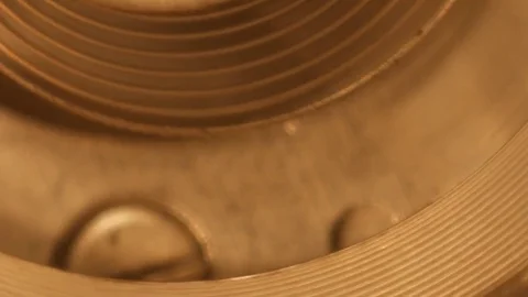 Close up. Clock Gears Mechanism. Stock Footage 82210415