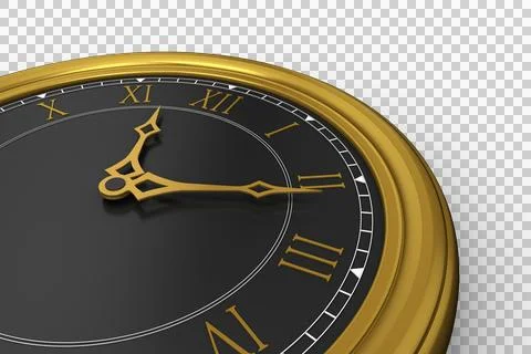 Close-up of clock hands Stock Illustration