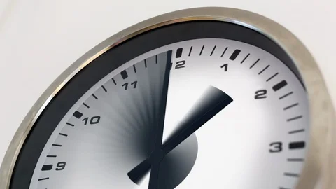 Close up Clock timelapse trail (4K) Video stock 108095687