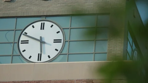 Close up clock tower during sunset Stock Footage 95841531