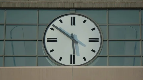 Close up clock tower during sunset Stock Footage 95841706