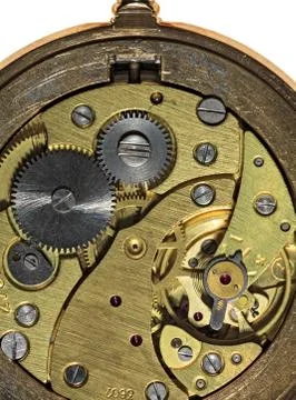 Close up clockwork of the pocket watch Foto stock