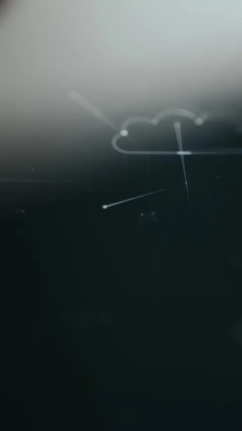 Close-Up of Cloud Target Tracking Grid with Shallow Depth of - Close Perspective Stock Footage 336998717