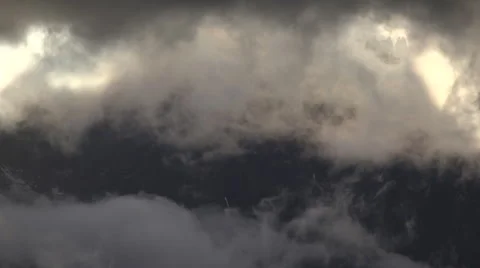 Close up of clouds on mountain Stock-Footage 64309501