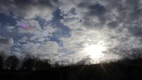 A close up of clouds in the sky Stock Footage 129578804