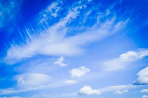 A close up of clouds in the sky Stock Photos