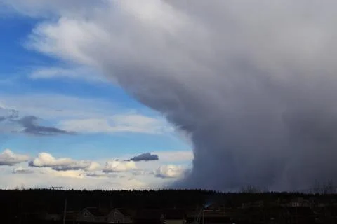 A close up of clouds in the sky Foto stock