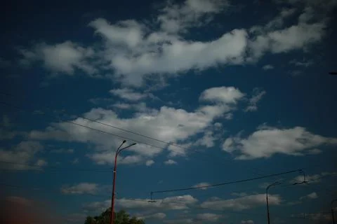 A close up of clouds in the sky Foto stock