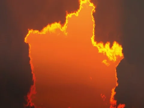 Close up of clouds at Sunset.  Abstract. Stock Footage 77800336