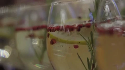 Close up cocktail Stock Footage 156834379