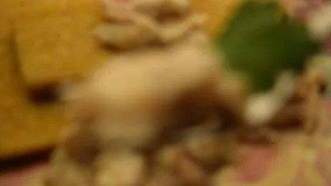 Close up on cod alla vicentina with polenta. Stock Footage 145885982