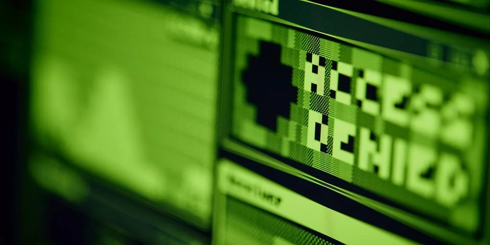 Close Up Of Code Data On Computer Screen For Bitcoin Cryptocurrency Trading Or 写真素材