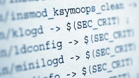 Close up of code dolly shot Stock Footage 257972347