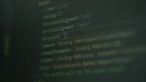 Close up of coding an app or a website Video stock 146658226